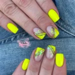🌞 18 Best Neon Yellow Nails Everyone Will Want to Copy Fashion image by @nadanailart