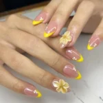 18+ Best Yellow Acrylic Nails ✨ You’ll Want to Copy Right Away Fashion image by @glowbalstudio